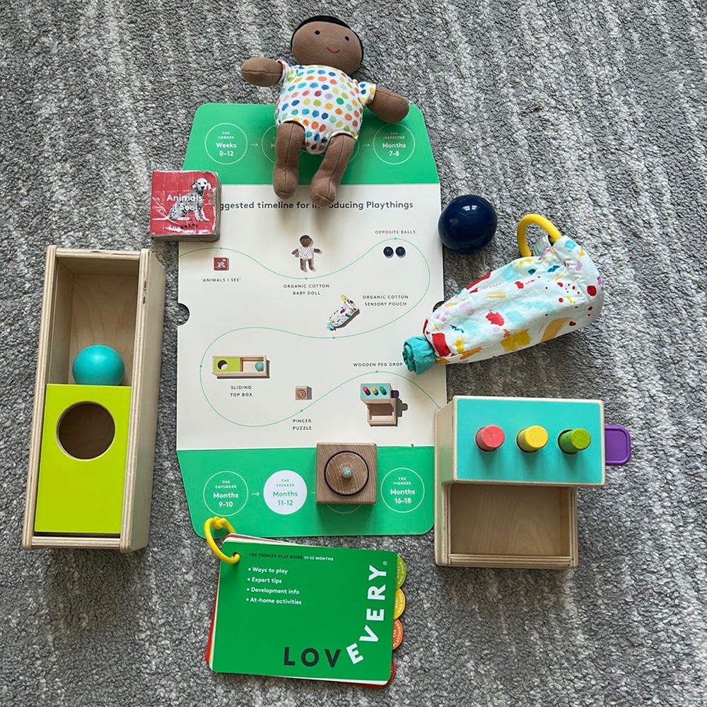 Lovevery “ The Thinker” playkit for 11-12 month olds